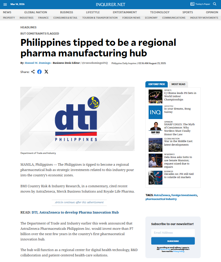 Positioned at the Heart of a Rising Pharma Hub