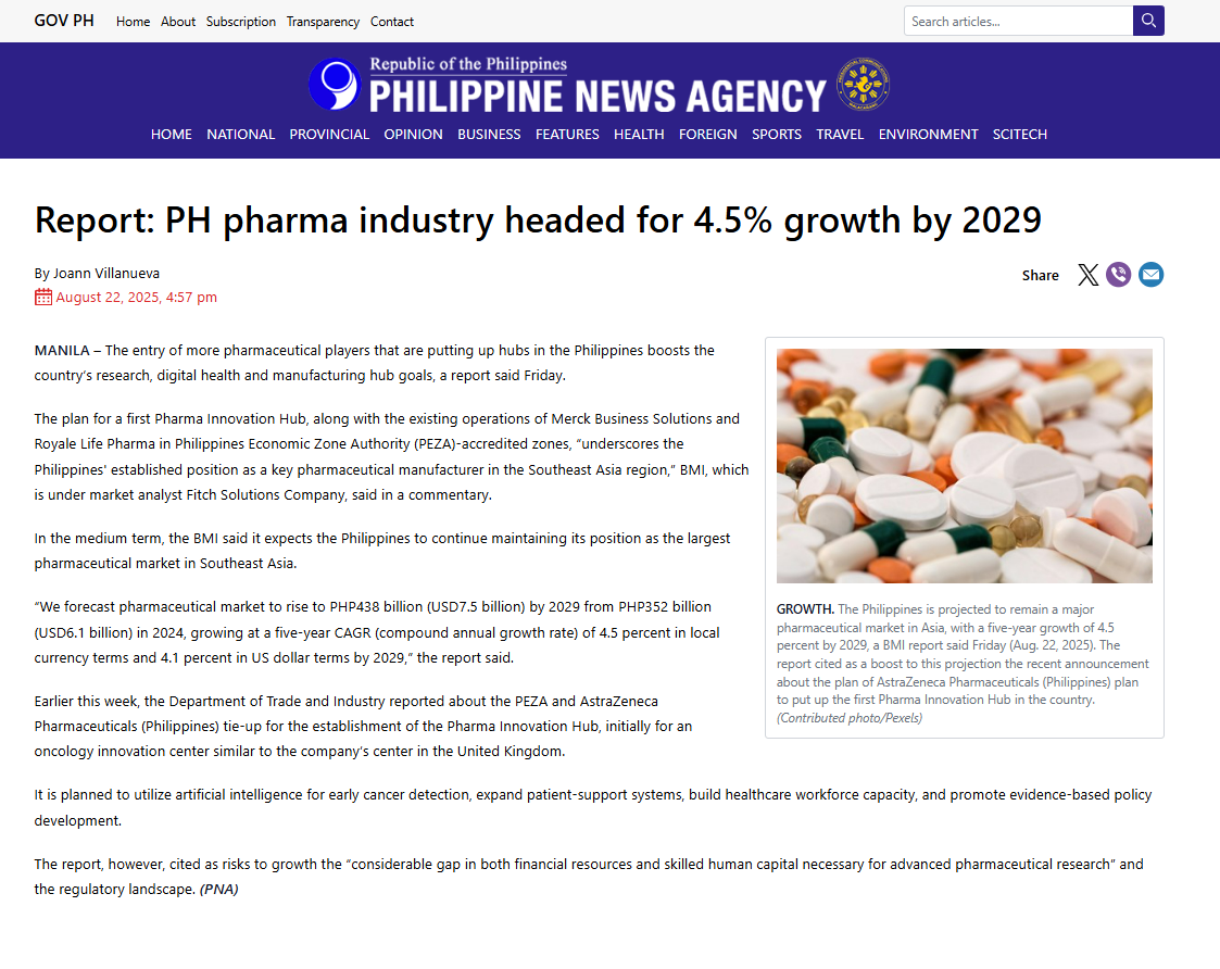 Royale Life Pharma Shaping the PEZA Pharmaceutical Landscape