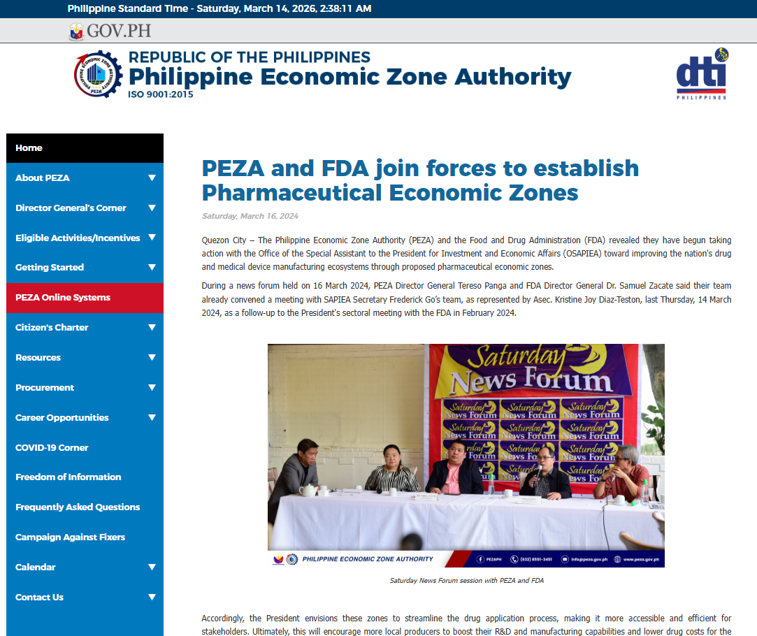 At the Forefront Philippine Pharmaceutical Manufacturing